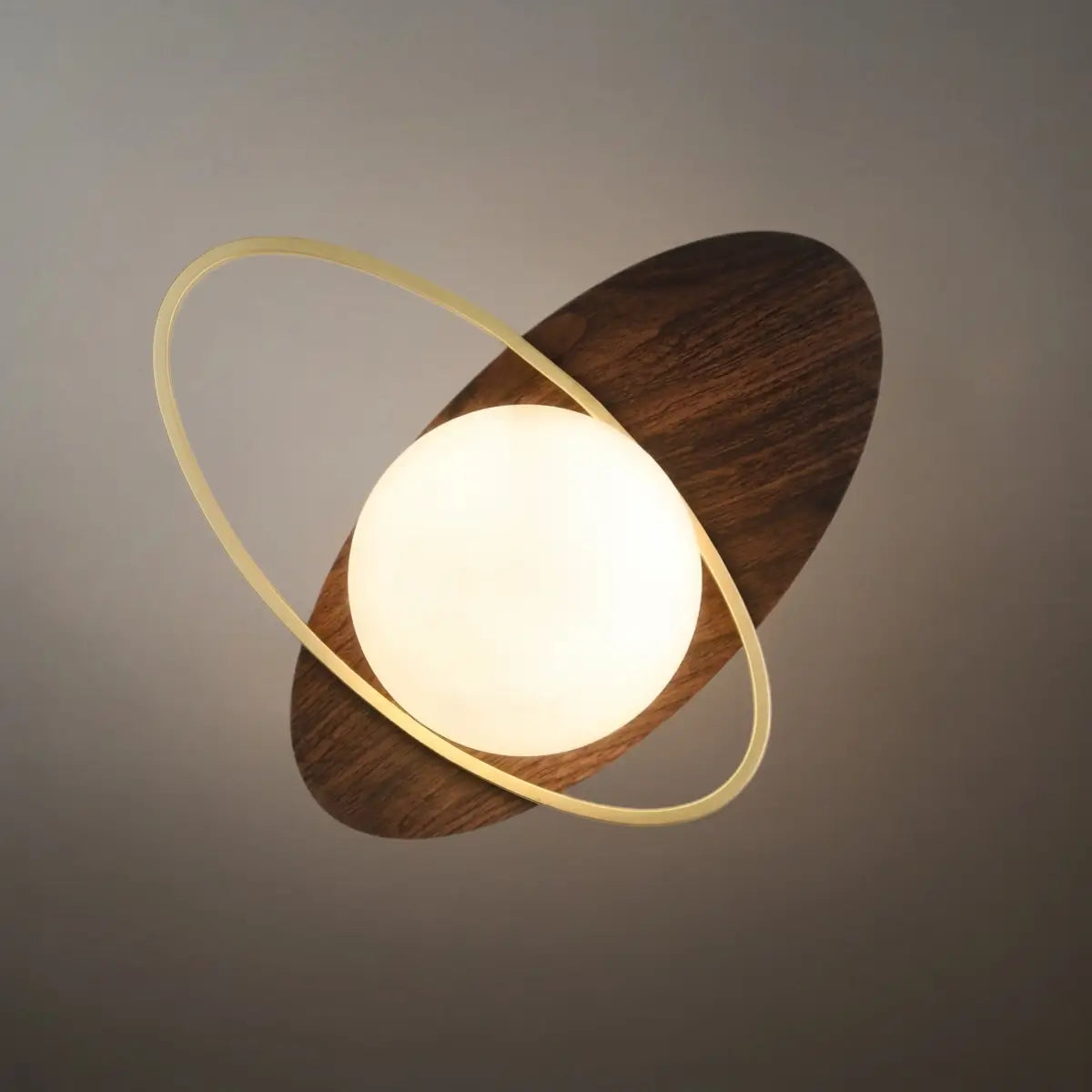 Vivara Modern Oval Wall Lamp – Frosted Glass Brass Black/White for Bedroom / Living Room
